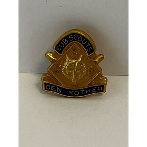 VTG Cub Scouts Den's mother Boy scouts of America Lapel‎ hat jacket pin